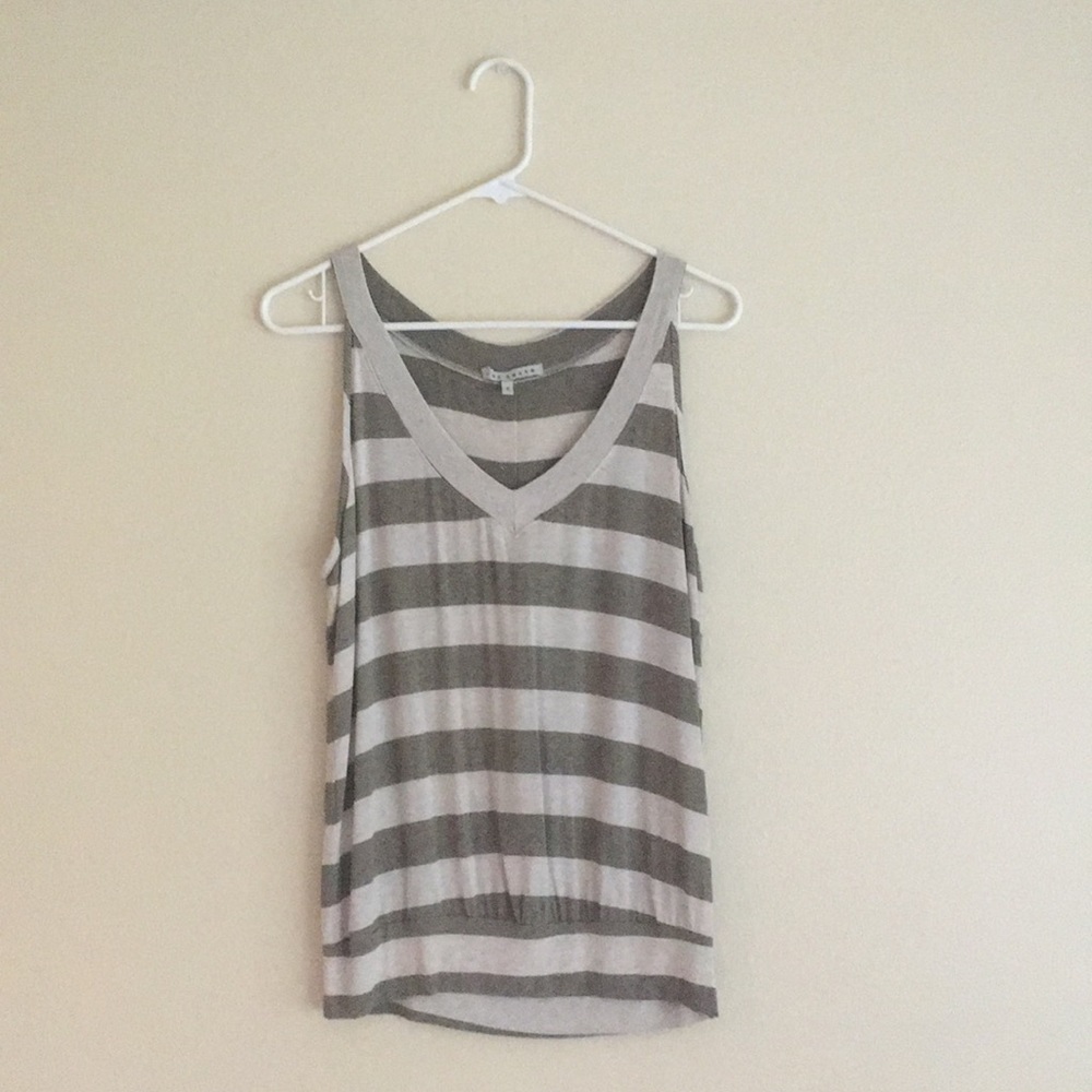 red haute stripped tank top